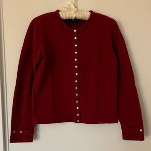 Agnes b. Red Rosana Snap Cardigan T1 Small